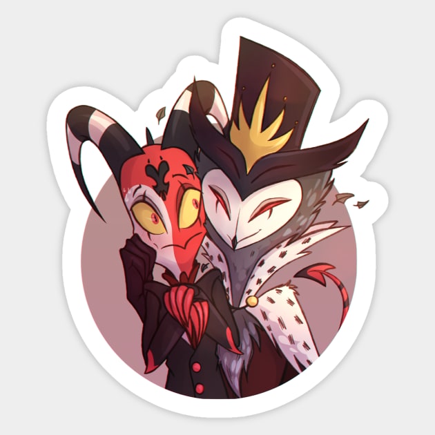 Blitzo & Stolas Sticker by zeann_art